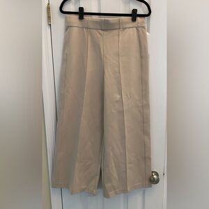 Jones New York - Tan - pull- on wide leg trouser- Size L